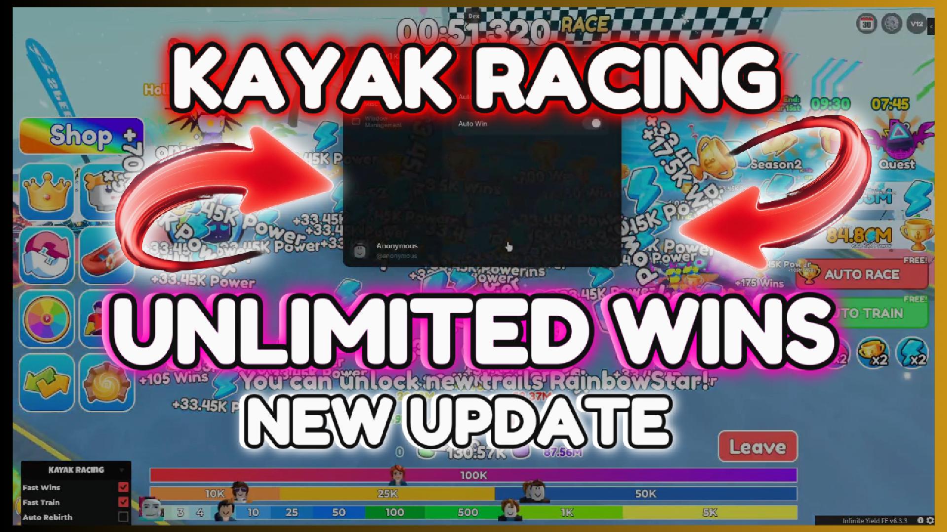 KAYAK RACING SCRIPT ROBLOX