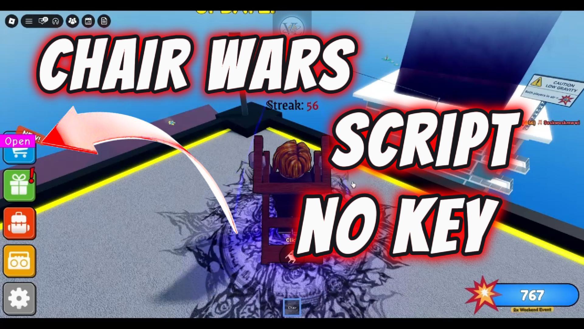 Chair Wars Script with Fly Mode and Teleport
