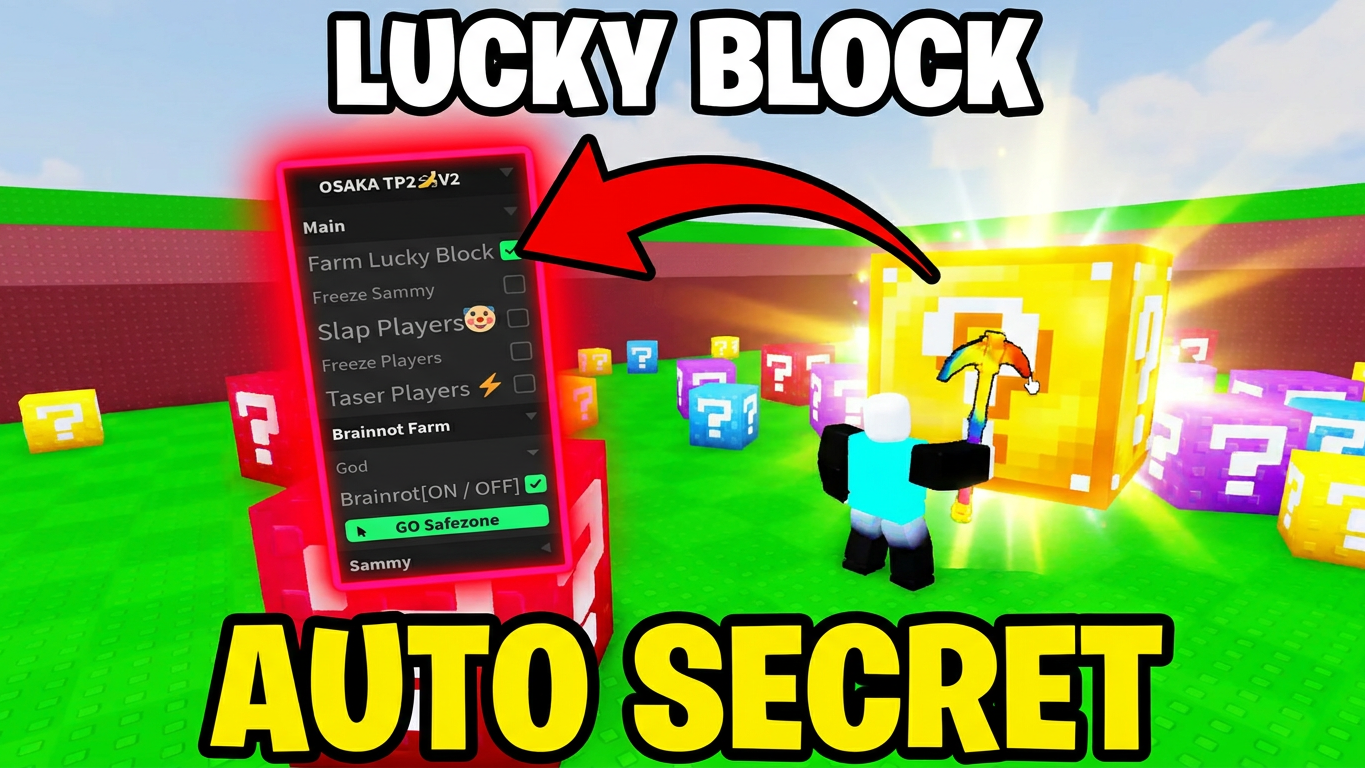 Break a Lucky Block Script Auto Secret, No Key Script Thumbnail