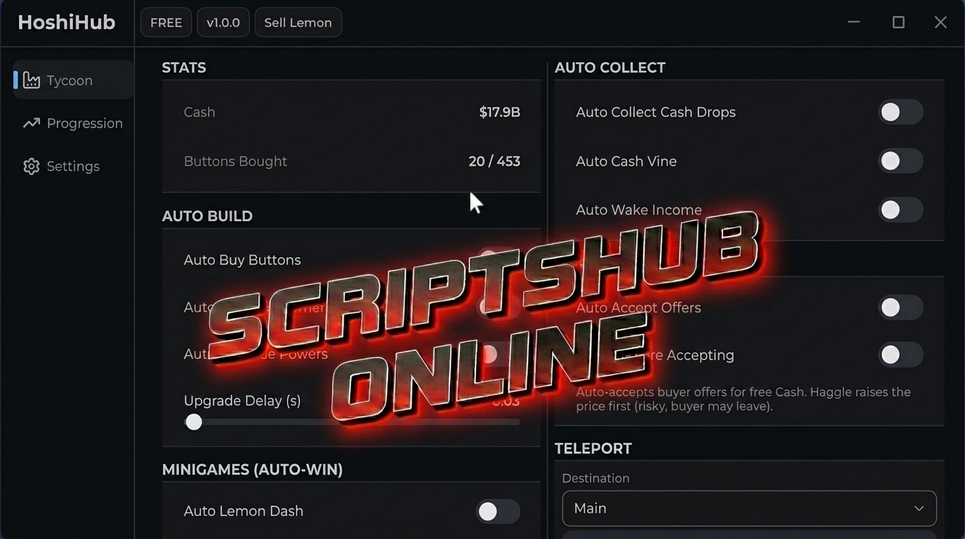 Sell Lemons Script | Auto Farm, Dupe Script Thumbnail
